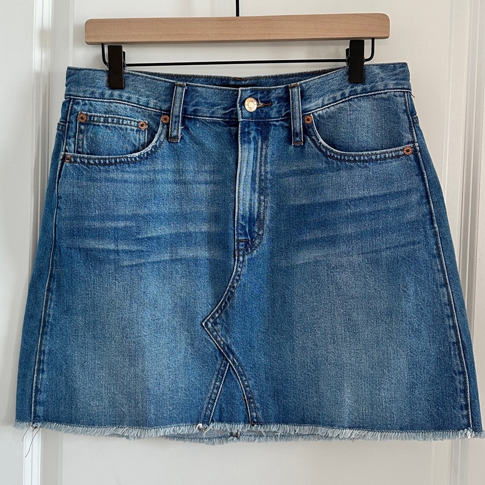 JCrew Denim Mini Skirt Size 29 NWT